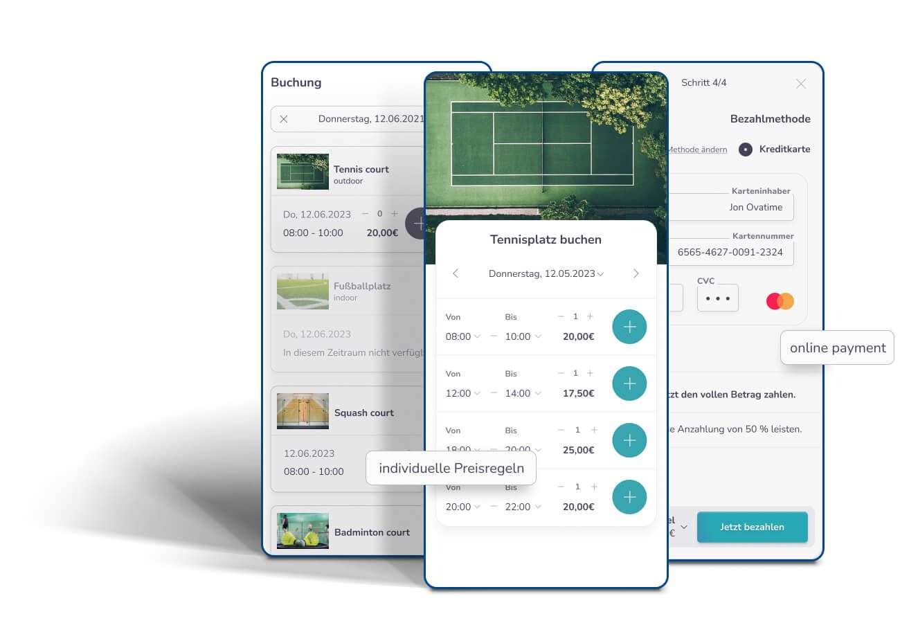 rentware buchungssoftware screen mit online payment auf mobile geraten 475374e4