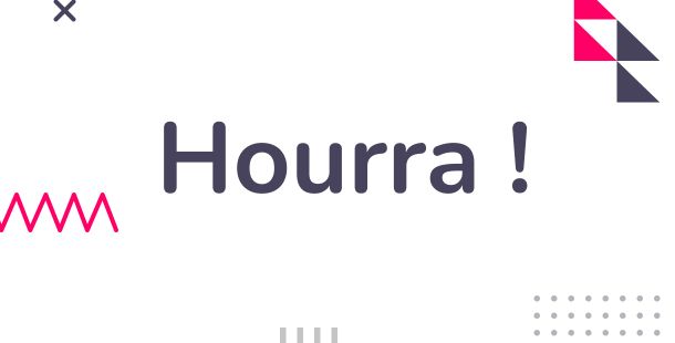 hurray text with deco elements 573bd911