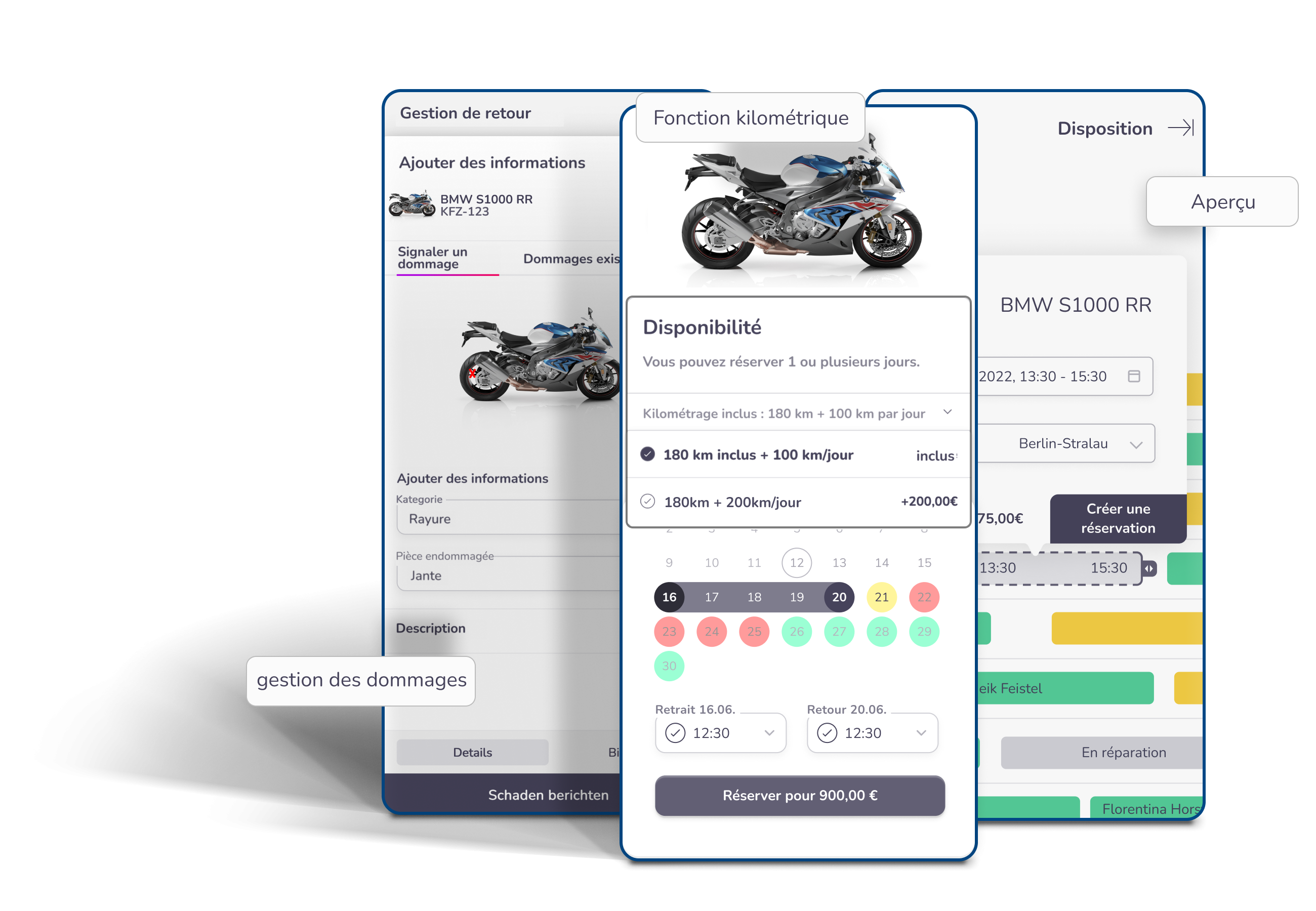 rentware motorrad vermietung mit kilometern schadens management 64637716
