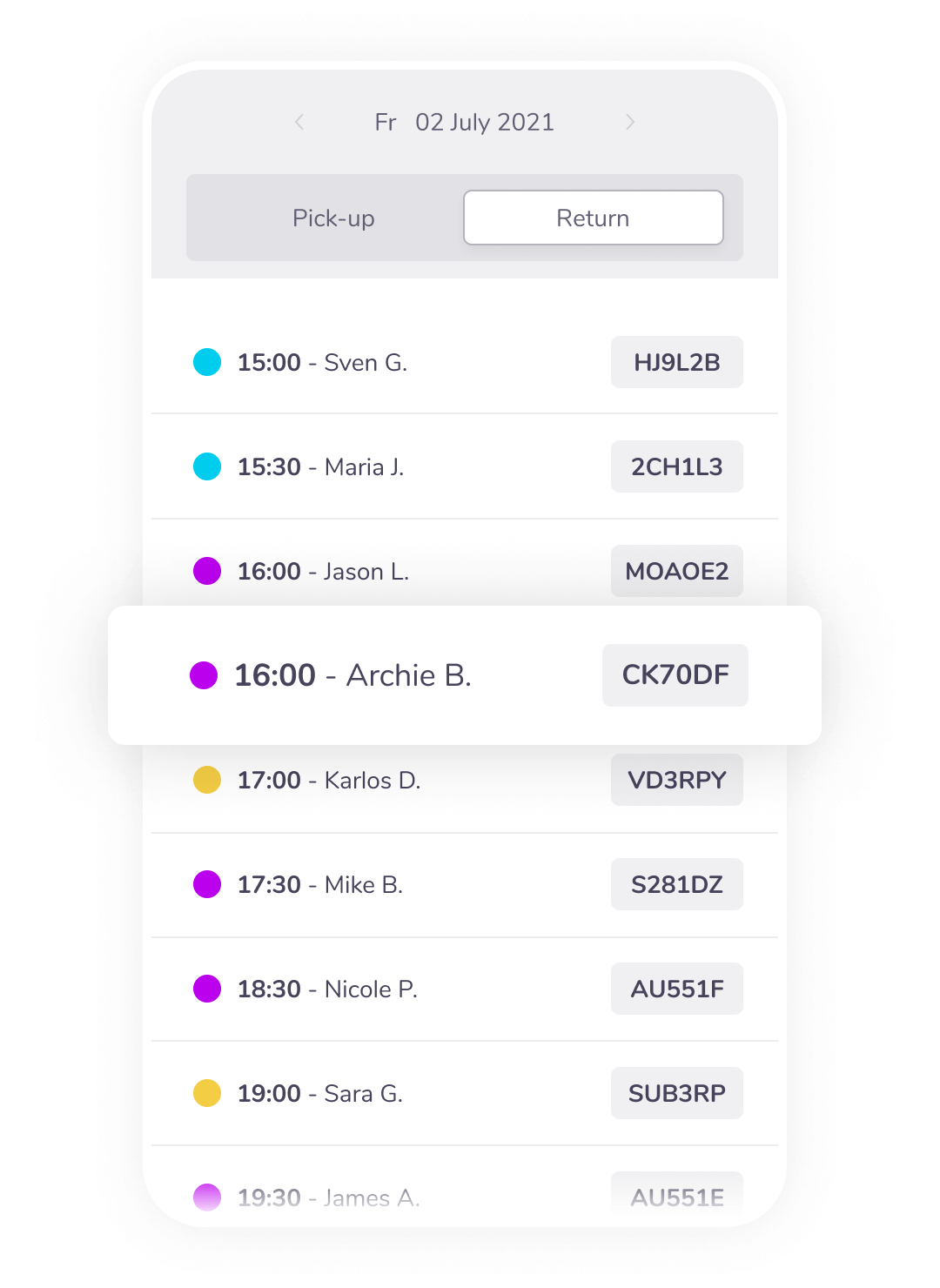 booking overview uncluttered interface@2 b7e8f902