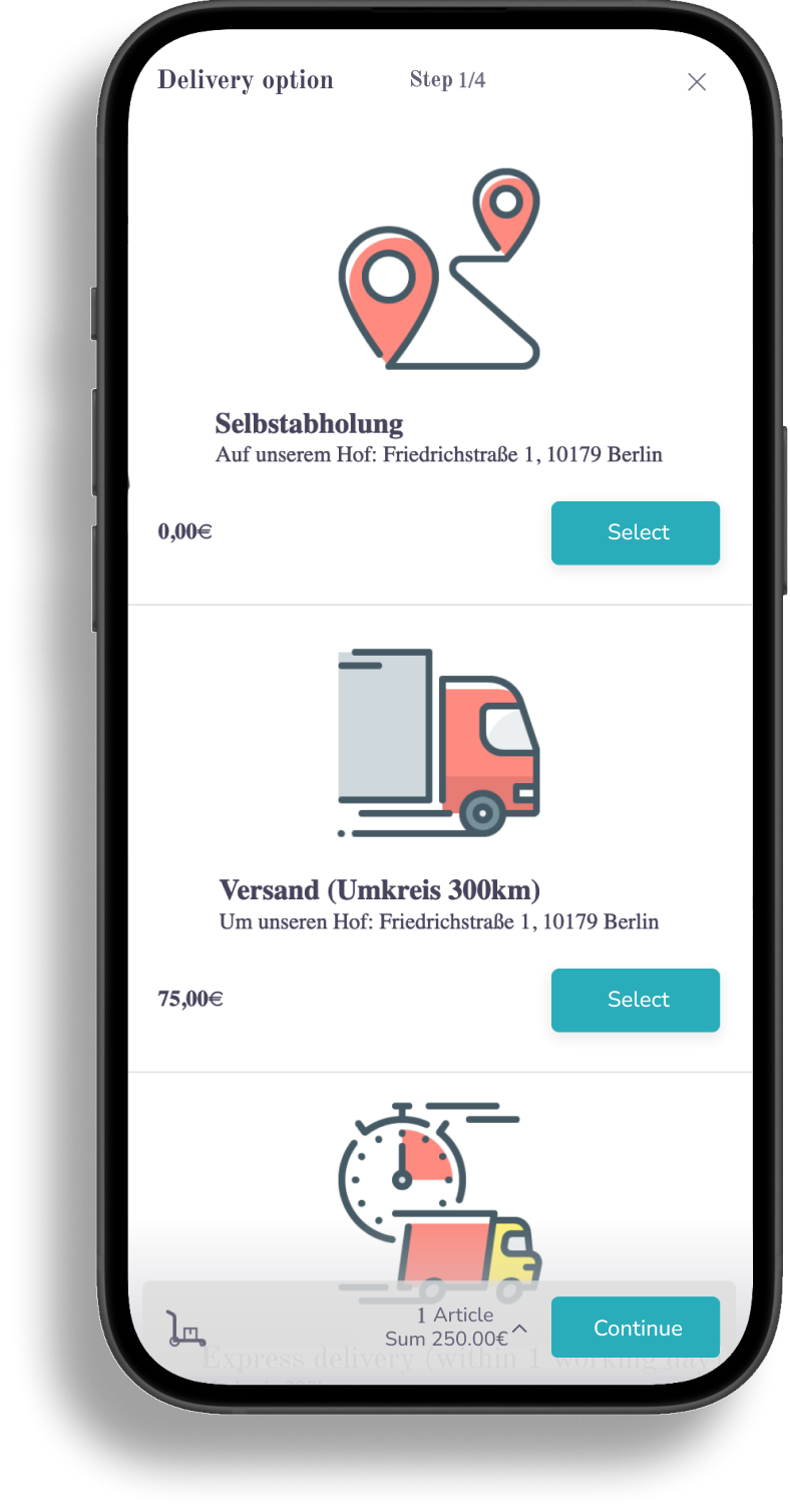 maschinenverleih delivery step f0e540ef